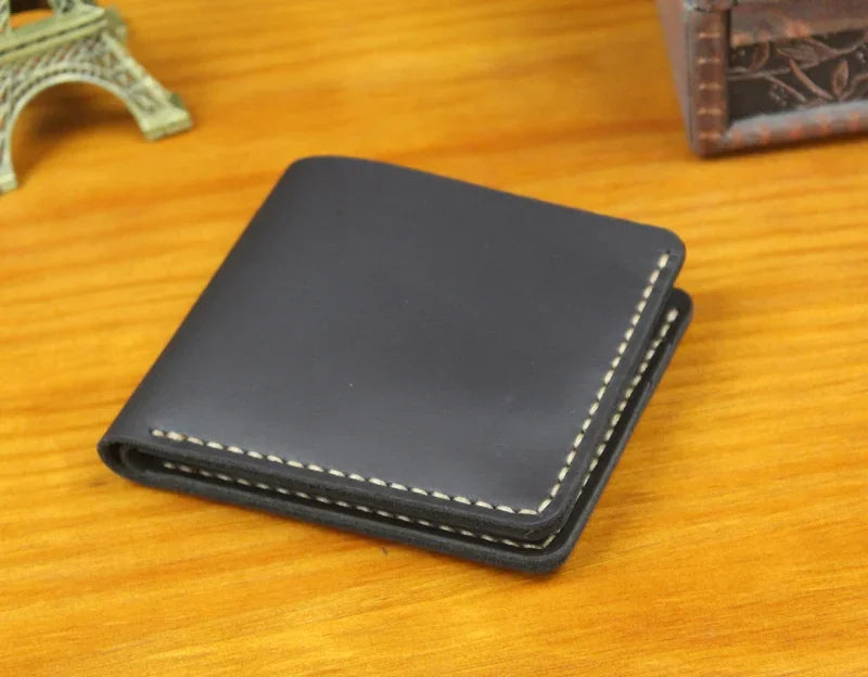 Vintage Crazy Horse Genuine Leather Wallet For Men