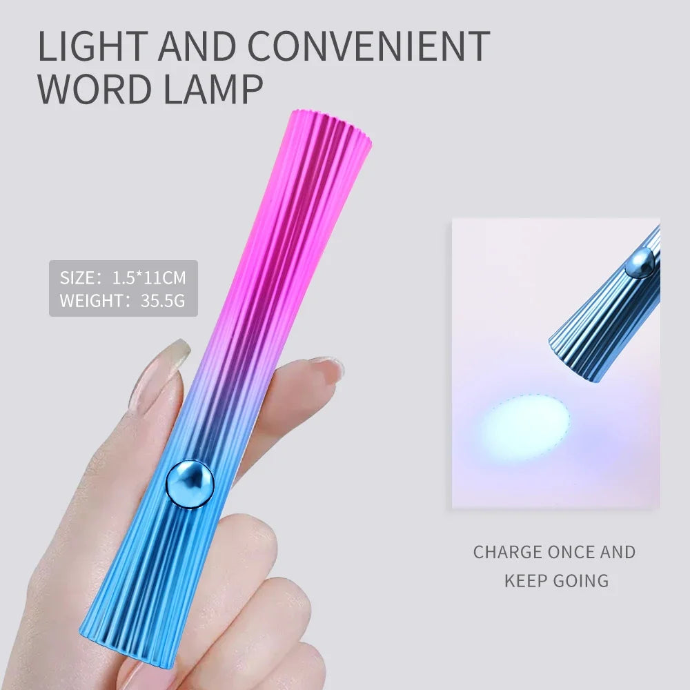 Portable Nail Dryer UV  Lamp Mini  Manicure USB Rechargeable
