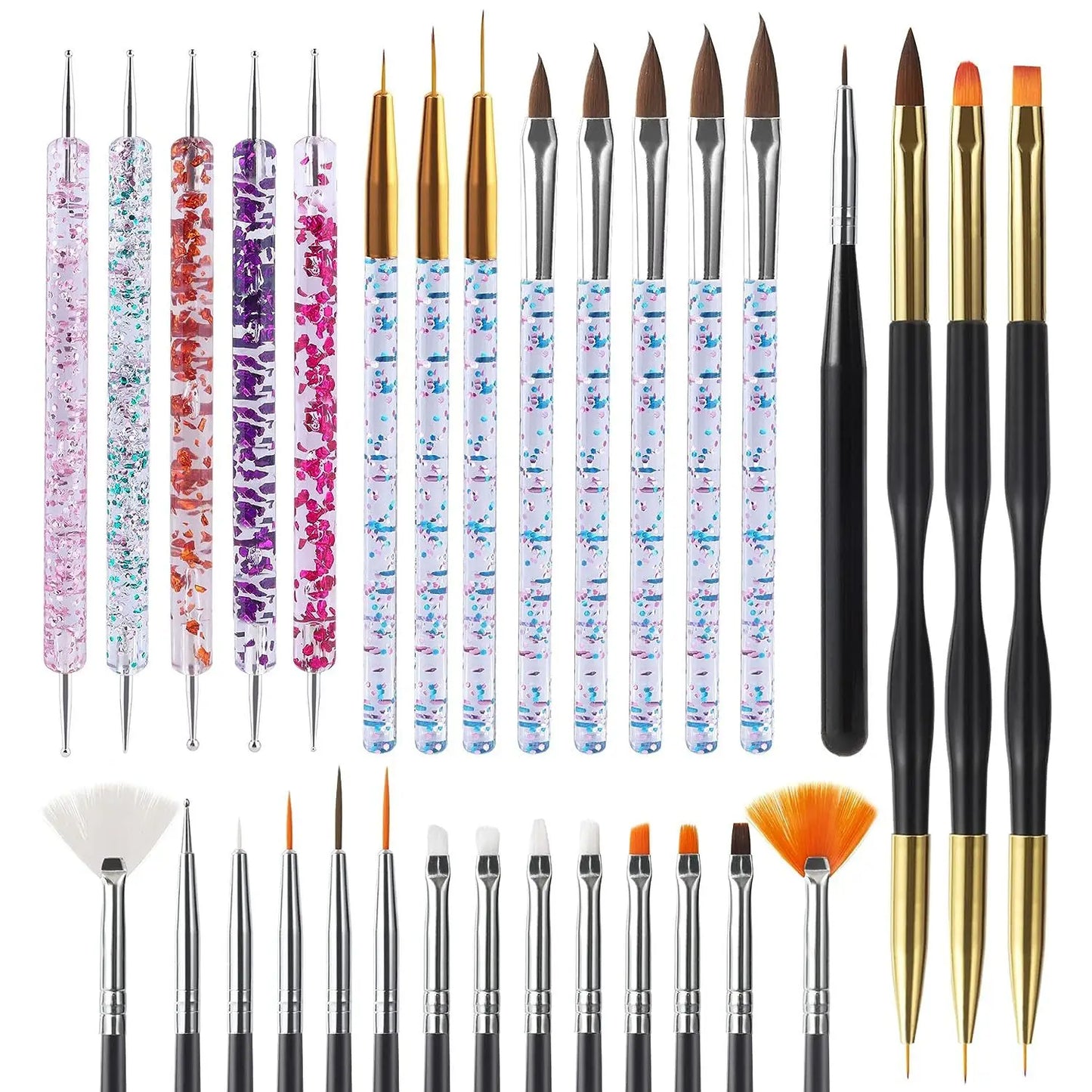 Nail Art Brush Design Tip Painting Drawing Carving Dotting Pen
