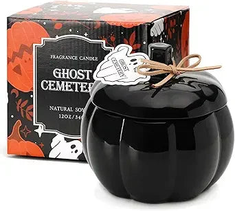 Container Fall Pumpkin Shaped Candle Vanilla Pumpkin Spice