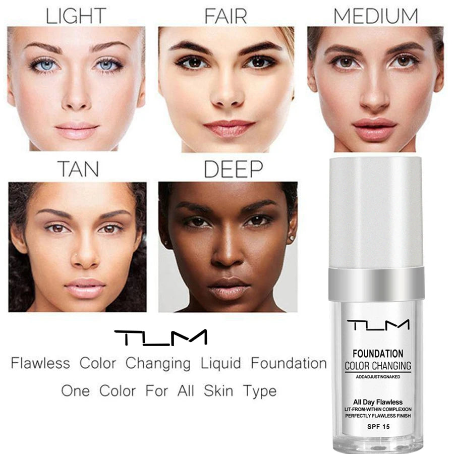 3Pc TLM Foundation Magic Color Changing Foundation