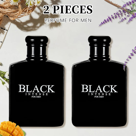 BLACK CHARM Eau de Parfum Spray 2 Pcs 3.4 Ounce / 100 Ml Woody Aromatic Fragrance