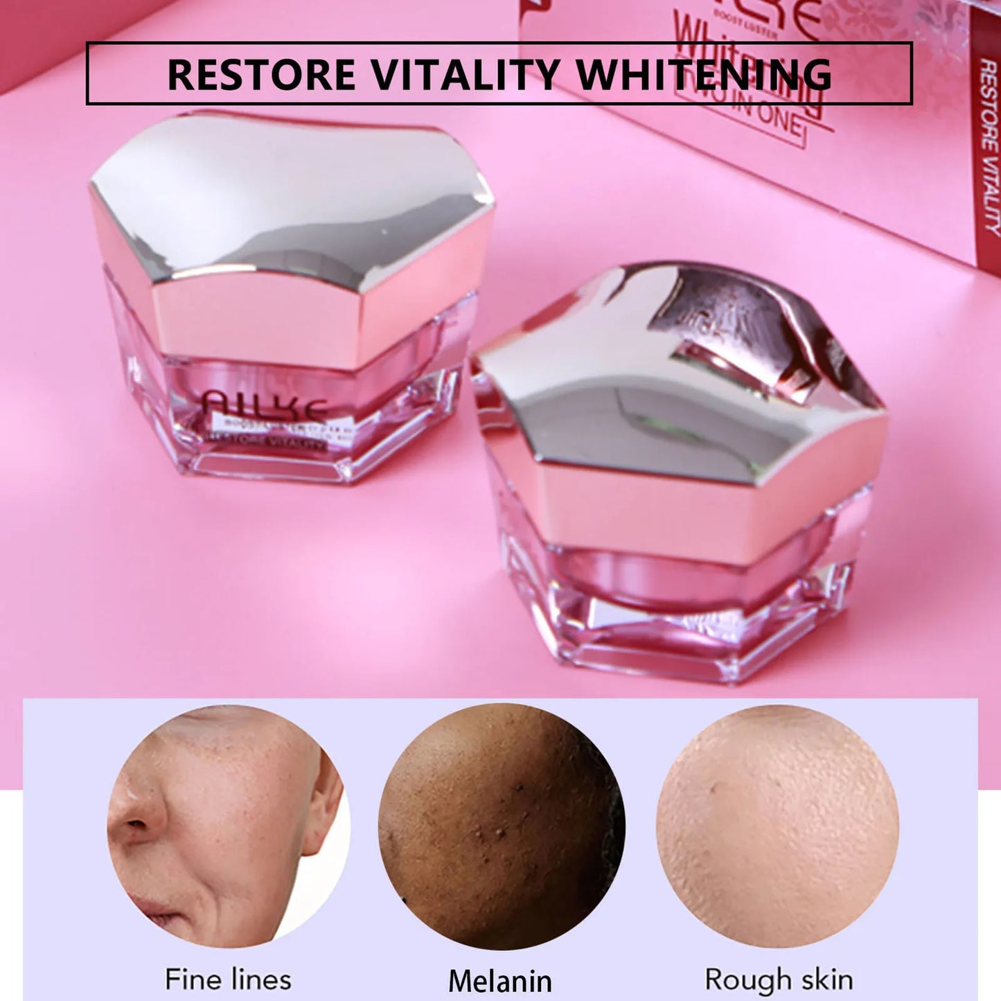 AILKE Lightenin Anti-Wrinkle Face Cream With Collagen, Hyaluronic Acid
