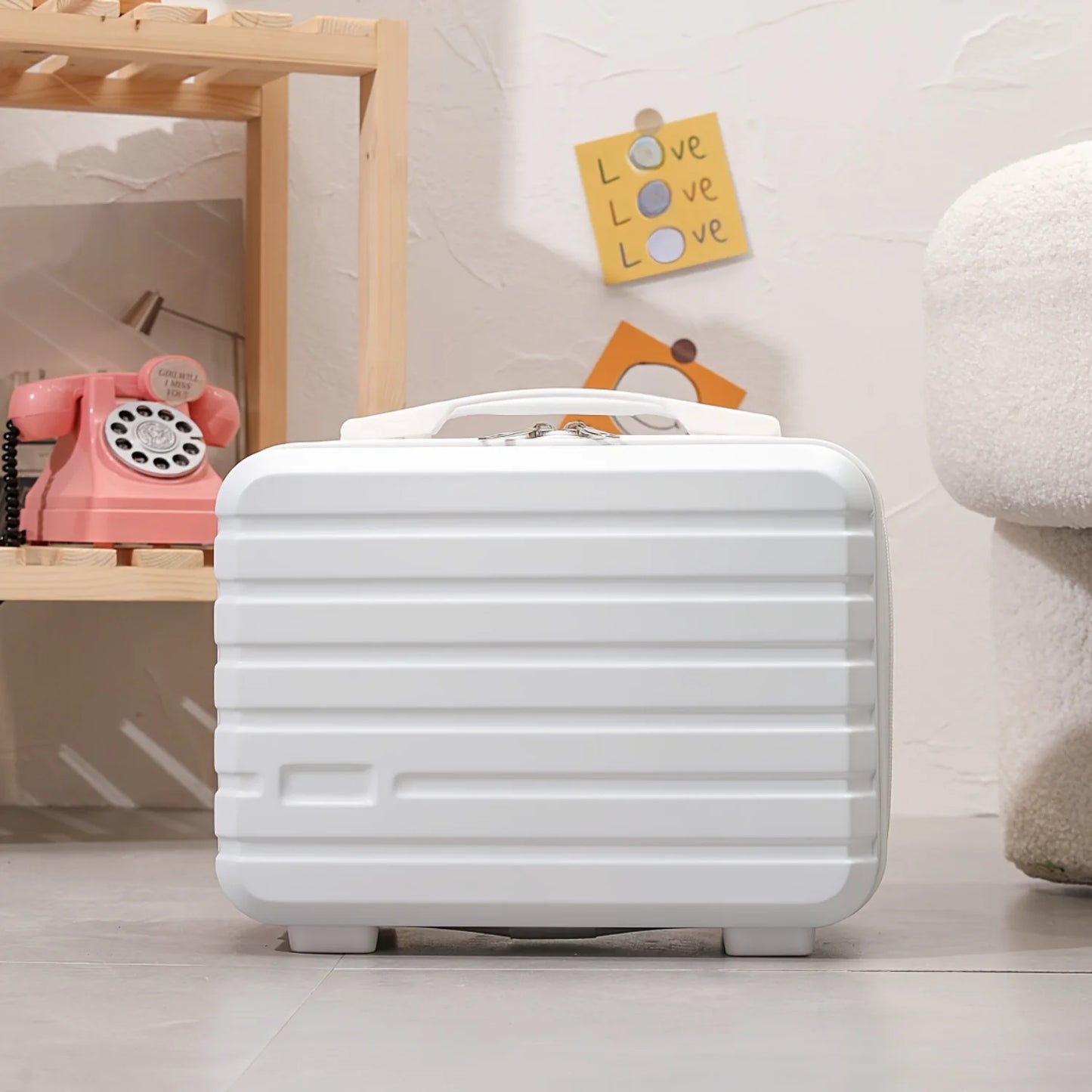 Hand Luggage Cosmetic Bag, Women's Mini  Bag, Company Gift Small Box, Toiletries Stylish Vintage Lightweight Suitcase Student Mu
