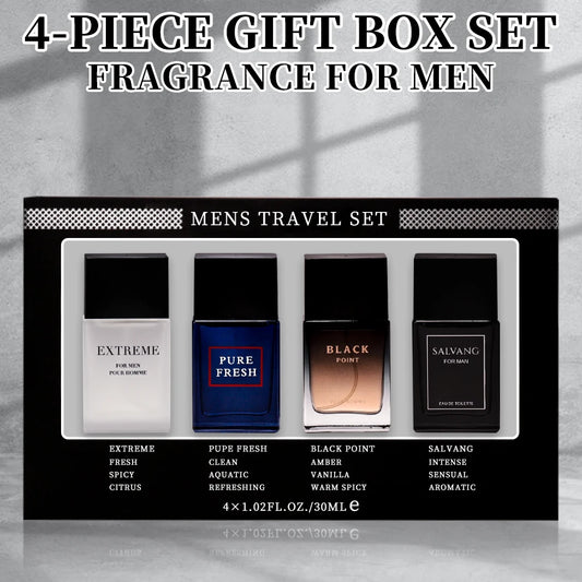 Men's Eau De Toilette Spray Gift Box 4-Piece Set