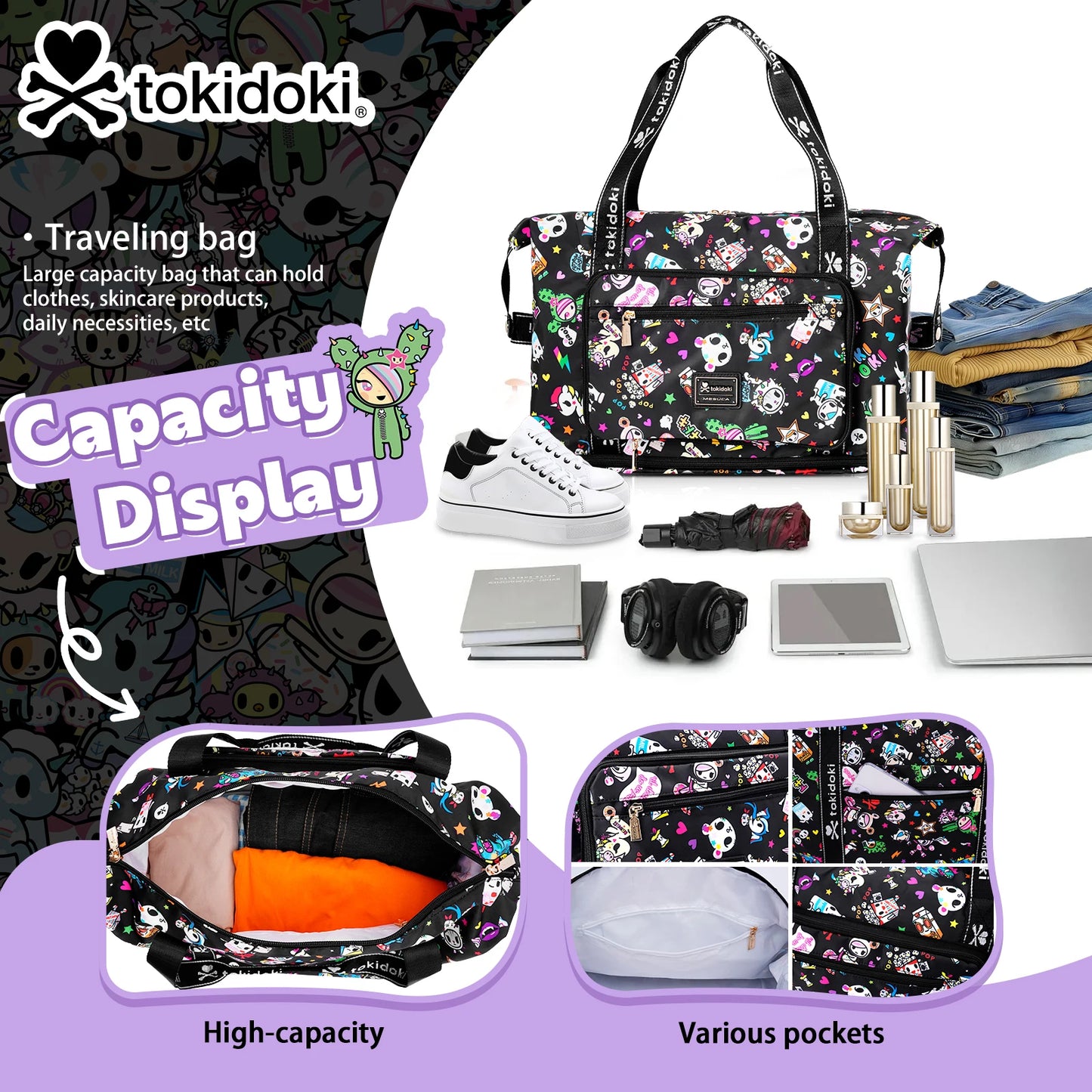 BYL Glow Durable Travel Luggage Bag For Short Trips