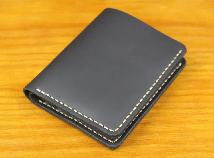 Vintage Crazy Horse Genuine Leather Wallet For Men