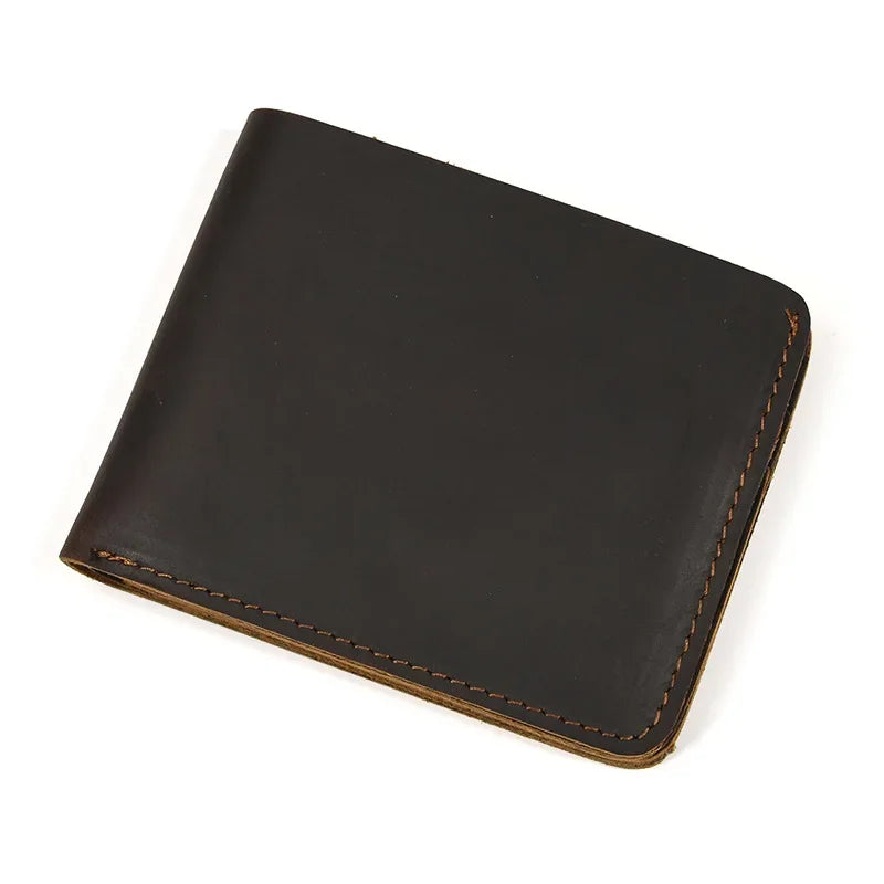 Genuine Leather Short Wallet Card Holder For Men Premium