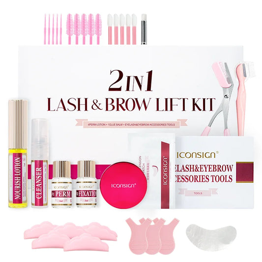 ICONSIGN 2IN1 Professional Fast Perming LASH & BROW Lifting Kit