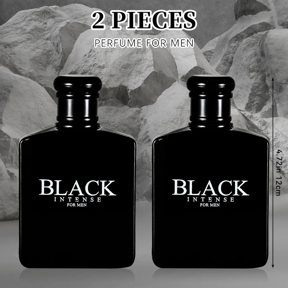 BLACK CHARM Eau de Parfum Spray 2 Pcs 3.4 Ounce / 100 Ml Woody Aromatic Fragrance