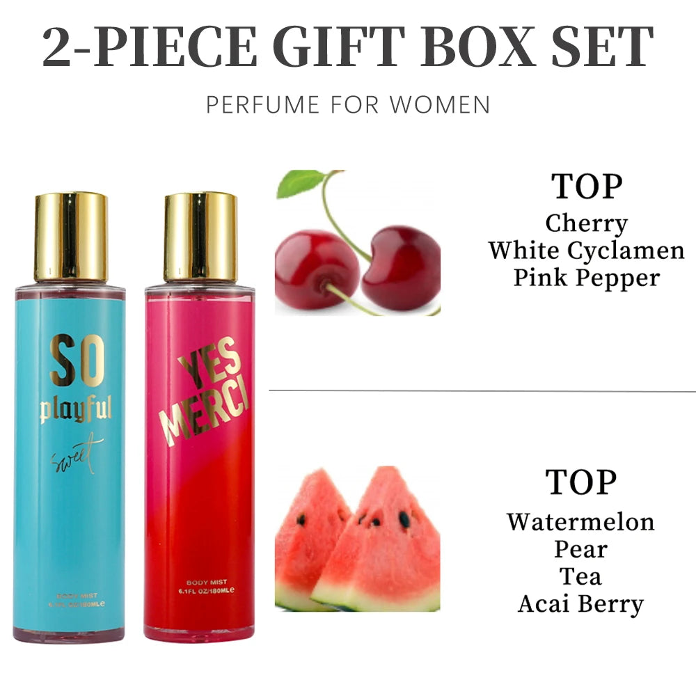 Women's Fragrance Sets 2 Pcs 6.1fl.oz Body Mist for Women