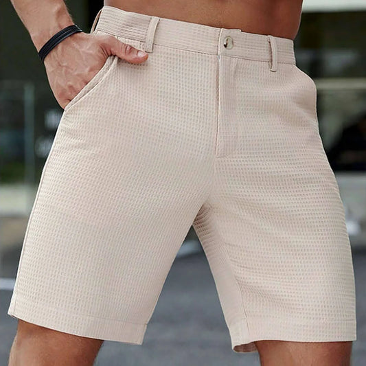 Men's Summer Quarter Pants Solid Color Casual