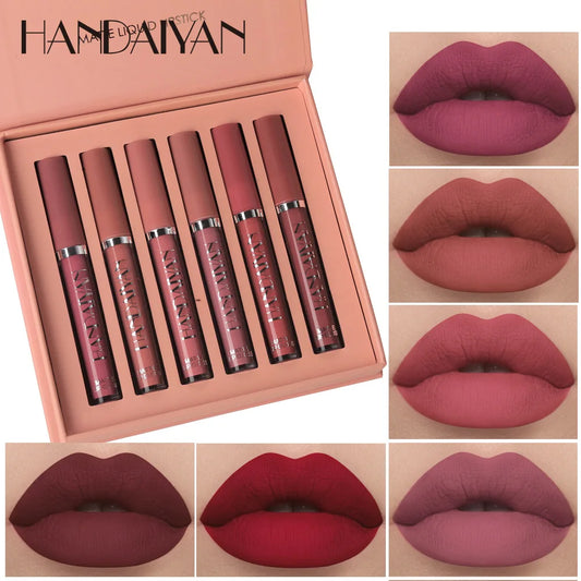HANDAIYAN 6 matte velvet non-stick cup liquid lipstick