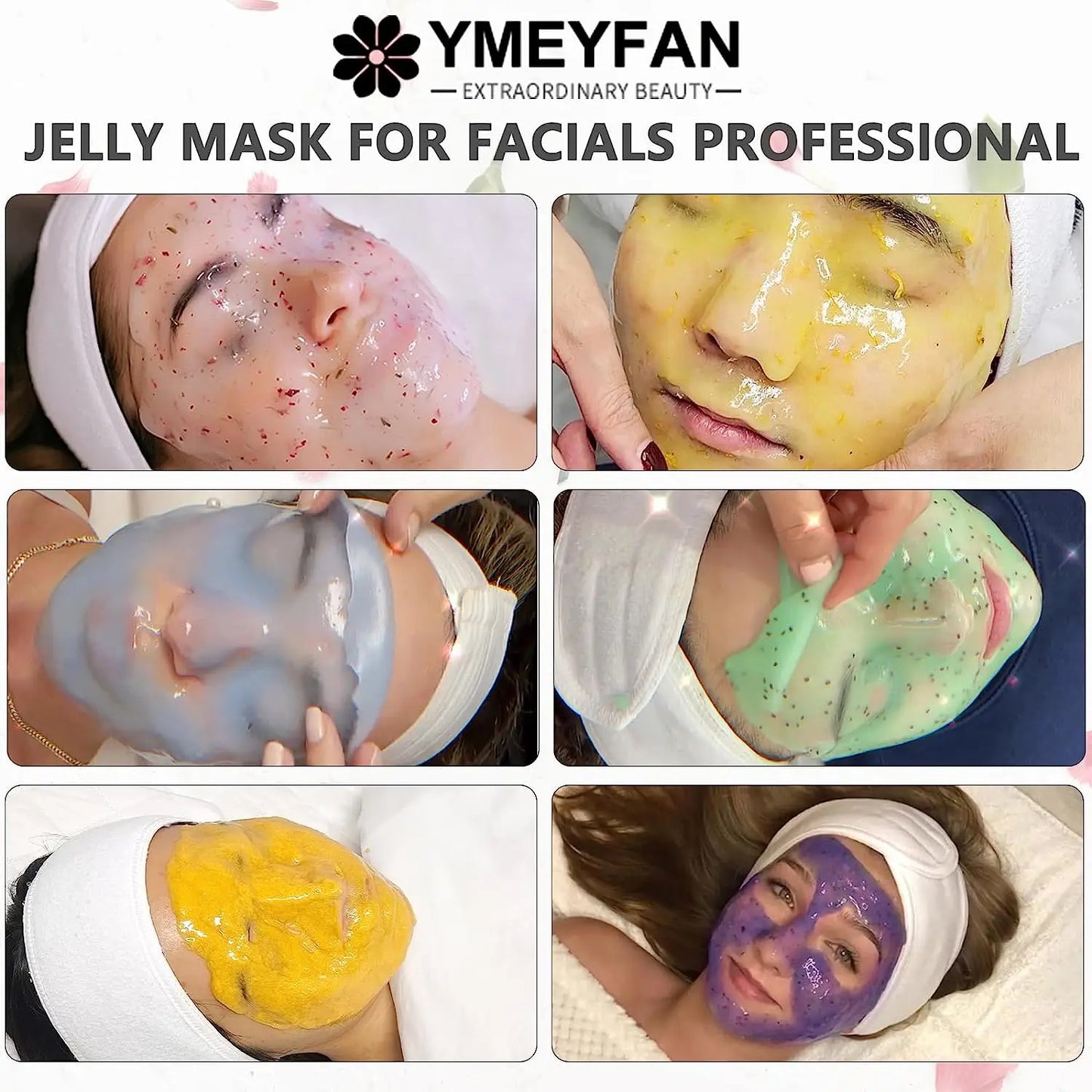 15/10/5PCS Jelly Face Mask Powder for Facials