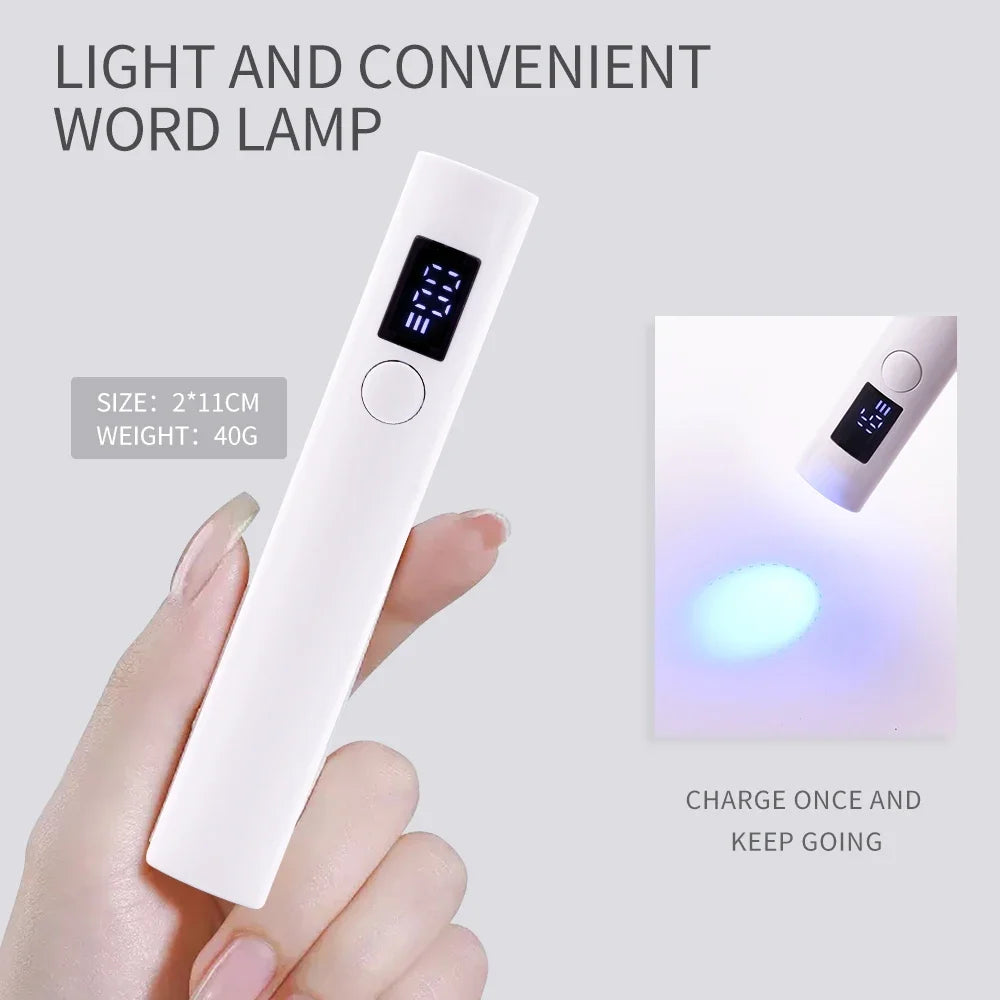 Portable Nail Dryer UV  Lamp Mini  Manicure USB Rechargeable